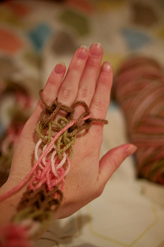 First Time Finger Knitting 15